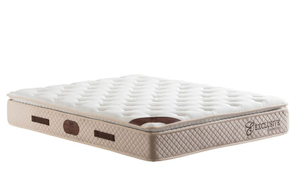 Matelas San Martino Exclusif Ressorts Beige - 32 cm avec surmatelas Intégré